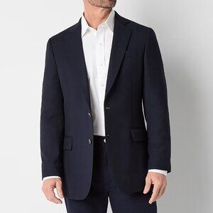 Stafford Classic Fit 50R 2 Button Wool Sport Coat Blazer Gold Buttons